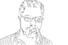 Portrait example in the Contour style