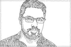 Portrait example in the Crosshatch style