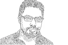 Portrait example in the Sketch style