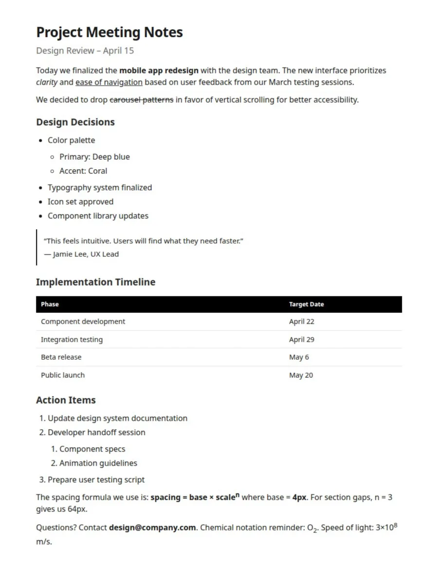 Web page on reMarkable Paper Pro Move