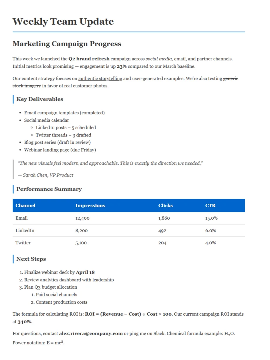 Web page on reMarkable Paper Pro